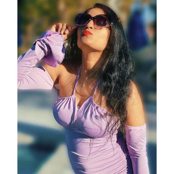 Women's Fashion Sunglasses Square Frame With Pearl Sparkling Eyes Protection - Picture 2 of 15